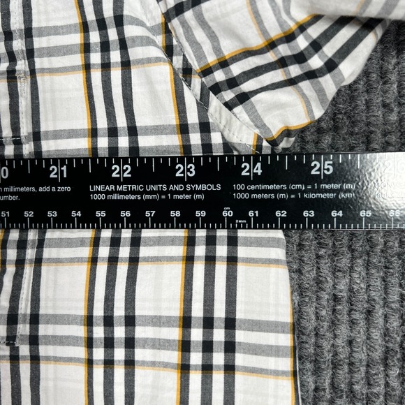 Missouri Tigers Mizzou Columbia Shirt Mens Large White Plaid Button Down - Picture 12 of 16